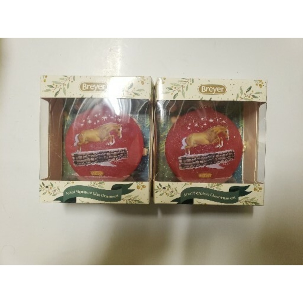 Breyer Horses Artist Signature Ornament - Thoroughbred and Warmblood 2ct